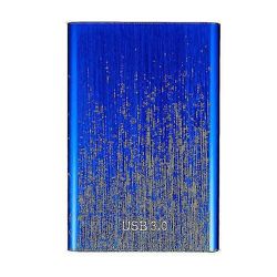 Ny 2023 12TB bærbar ekstern harddisk USB3.0 HDD 2.5 tommers harddisklagringsenheter for stasjonære datamaskiner 500GB Blue