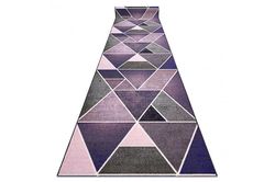 RugsX Runner anti-slip trekanter tyggegummi violet 120 cm lilla 120x750 cm