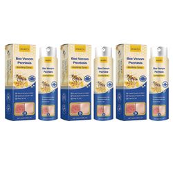Bee-Venom Psoriasises Care Spray -kutinaa lievittävä nestemäinen punoitusta lievittävä suihke kaikille ihotyypeille 3pcs