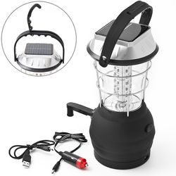 Jying Solar Lantern hånd krank Dynamo 36 Led Camping Lantern Emergency Light