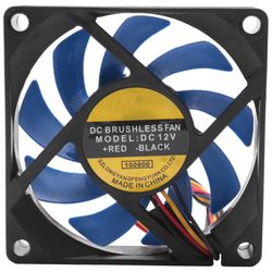 12V DC 32 70mm 4-nastainen tietokoneen kotelo CFM PWM CPU PC tuuletin sininen ja musta musta sininen