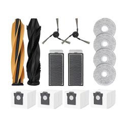 Dreame X50 Ultra Robot -pölynimurin varaosille Pääsivuharja Hepa-suodatinmoppikangas pölypussi As Shown