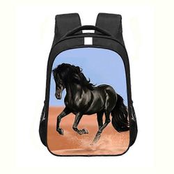 Ssyy Yksisarvinen Hevonen Reppu Dab Pieni Poni hevonen kirjalaukku Teini-ikäiset Pojat Tytöt koululaukku Lasten koulu Kirjalaukut reppu miehet must...