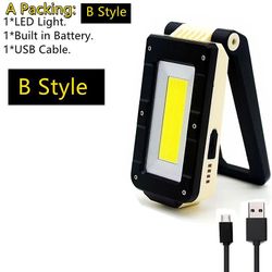 T6 + cob Led lommelygte USB genopladelig med indbygget batteri Udendørs campingtelt Lanterne Hvid / Rødt lys Fakkel Natlampe L