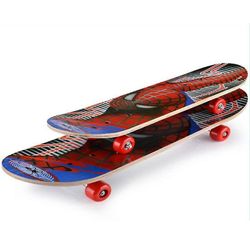 Slowmoose Double Rocker Skateboard, Longboard Cartoon Skateboards Marple A