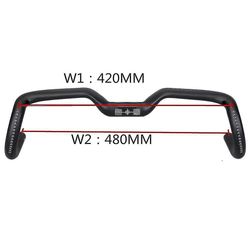 Di2 sorahiilikuituinen polkupyörän ohjaustanko T1000 Aero ohjaustanko erittäin kevyt 40 42 44cm pudotusohjaustanko 420 mm