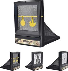 Airsoft-kohdistus, aseen maaliloukku, pellettipistoolikohde, jossa on 10kpl paperikohdetta ja 2 metallista kohdelevyä ampumaharjoittelulaitteeseen ...