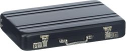 Mini visitkortholder kort sag med aluminium sag SORT