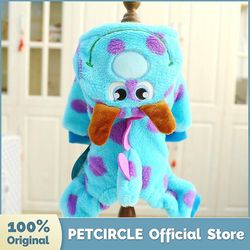 Petcircle Hund Tøj Hvalp Bubble Dragon Transformation Fortykkelse Jakke Fit Hund Cat Winter Pet Cute Kostume Varm Hættetrøje Hund Coat Blå XXS
