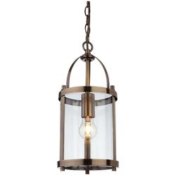Firstlight Lighting Imperial 1 lys rundt loft vedhæng lanterne antik messing, E27