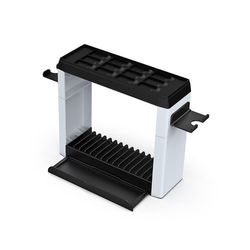 Sajygv Multifunksjonskonsollholder for Nintendo Switch-tilbehør OLED Tower Pro-kontroller Holder Oppbevaringspromptholder CD-plate Svart