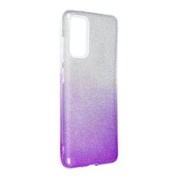 König Telefoncover til Samsung Galaxy S20 beskyttelsesetui Cover Bumper Shell Glitter lilla