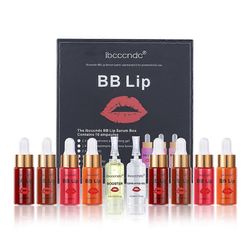 Unbrand 8 väriä BB Lips Ampulli Serum Kit Lip Gloss BB Cream pigmentti huulten värjäykseen