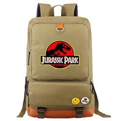 Yixin Tech Jurassic Park Dinosaur Mønster Ryggsekk Ungdom Student School Bag Høy kapasitet Travel Bag Ryggsekk 14