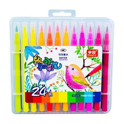 Venalisa 215 Medium Color Soft Pen Akvarel Pen Vaskbar Color Pen Sæt til børnemaling 24farvet