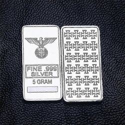 1 unssi Australia Silver Bar Silver Ei keräilijää 5g risti