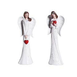 Yunshu Love Angel Ornaments, Home Figur Statuer, Harpiks Håndværk, 2pcs M