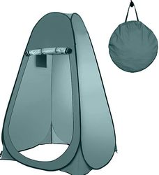 Boeyaa Pop-up udendørs telt bærbart campingbrusertelt Lejrtoilet Udendørs omklædningsrum Mørk grøn
