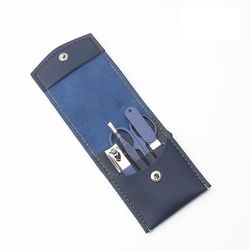 Zhuopai Blue Nail Enhancement Tool Set, rustfrit stål negleklipper sæt, hjem manicure klippere 4 sæt 4 sets