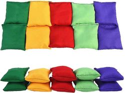 10 pakkausta papupussit lelu, nylonpapupussit, säkkituolipussit lapsille, nailonmaissinreikäpapupussit lelusetti, ulkona perhepelit papupussin heit...