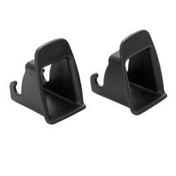 2 kpl auton vauvanistuin Isofix-ohjaimet Uraistuimen tarvikkeet Premium Generic Musta