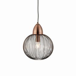 Endon Collection Lighting Nicola 1 Lys loft wire vedhæng Antik kobber, E27