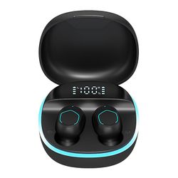 Trådløst in-ear støyreduksjon Bluetooth-headset Svart