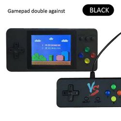 Ny generation håndholdt spil spiller med 3,0 tommer LCD Retro videospil konsol indbygget 500 spil pocket console til børn voksen SORT med Gamepad