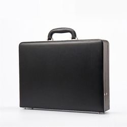 Designer Business Laptop Koffert Mann Ekte skinn Computer Bag Executive Portfolio Notebook Svart Brown Brief Case Svart D2840