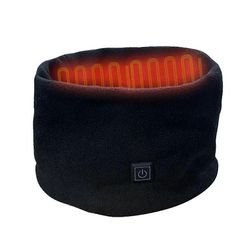 Talvella sähköinen lämmitetty huivikaulakääre - USB ladattava kaulanlämmitin 3-vaihteinen säätöfleecehuivi pyöräilyhiihtoon kylmän sään mukavuutta ...