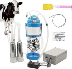 Lypsykone lehmille 3l pulssityhjiö sähköinen imupumppu lypsykone kannettava lypsylaite, jossa on 2 nisäkuppia (EPA08)