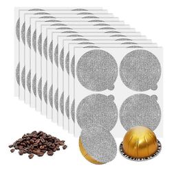 Alumiinifoliot Kannet Tiivisteet - Käytä kapselit uudelleen Kahvikapselit 120kpl, Vertuoline Vertuo Reuse Coffee Pods Cover Seals 62mm Kuten