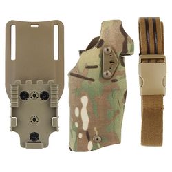 Taktisk Glock Hylster 6354do Drop Adapter Quick Release Leg Belt Set Hylster Fit For Glock 17/19 Med X300/x300U Military Caza Multicam