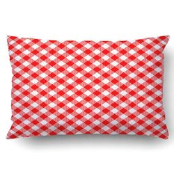 Farve firkantet plaid mønster vichy tekstur farve firkantet plaid mønster pudebetræk Kast pudebetræk 50x75 cm