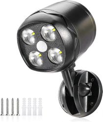 Akkukäyttöinen ulkoseinävalo liiketunnistimen kanssa, musta