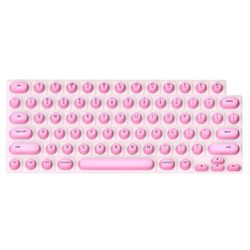 Näppäimistöt peittävät pitkiä kynsiä parantaa kirjoituskokemusta ja Air Office School ja kahvilat vaaleanpunainen