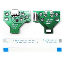 Cremlank 2kpl USB-latausporttikortti Sony PS4 -ohjaimelle JDS-011 12Pin Flex -kaapeli