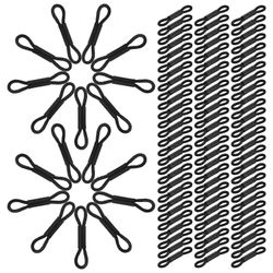 Tipun jalkasuojat 100 kpl mustia pehmeitä, elastisia jalkasuojaimia vauvoille ja tipuille Musta 3.50X0.60X0.40CM