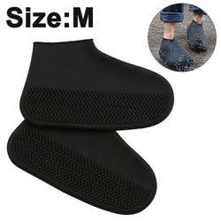 Vedenpitävät kengänsuojukset, luistamattomat vedenkestävät overshoes Musta M
