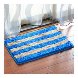 Ruili Chenille Fod Skridsikker måtte blå 40*60cm