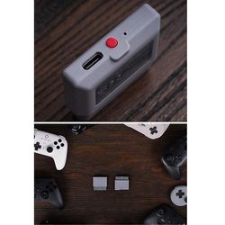 8BitDo sopii PS1: lle PS2-isäntä retrovastaanotin monitoiminen kannettava Bluetooth-langaton kahva PS-vastaanotin-B10 harmaa