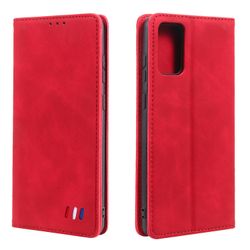 Etui til Samsung Galaxy Note 20 Cover Magnetic Closure Wallet Book Flip Folio Stand View Læder cover Stødsikker - Rød