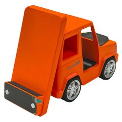 G63 6-in-1 auton muoto 15W pöytäkoneen langaton laturi Bluetooth-kaiutinkello tunnelma vaalea-oranssi Monivärinen Orange