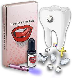 DIY Dental Gemstone Kit kevyellä kovetuksella ja liimalla, 20 Tiktok Crystal Jewelry Starter Kit