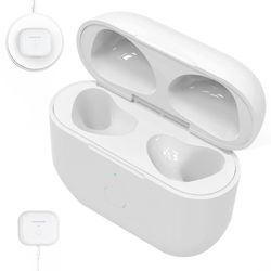 Hörlursladdningsfodral för AirPods 3 Laddningsfodral 450Mah Trådlöst Laddningsfodral Bluetooth Sync Snabbparningsknapp Vit