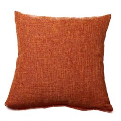 Varychmoo Bomuld Hør Plain pudebetræk Home Bed Sofa Puder Covers Orange