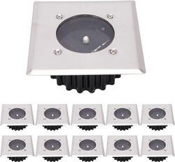 Augro LED aurinko maavalo 10 pakkaus, vedenpitävä IP65 (viileä valkoinen) [energialuokka A +]