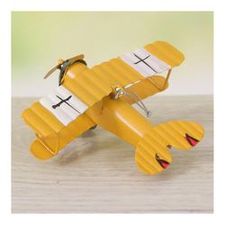 Ruili Zakka Creative Iron Plane bord dekoration boligdekoration gul