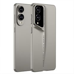 GKK Samsung Galaxy S25 Edge -kotelolle ohut kova PC-suojakotelo - titaaninharmaa Monivärinen Titanium Grey