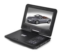 Ruili Bærbar Dvd-afspiller 9" personlig dvd-afspiller til bil med drejelig skærm